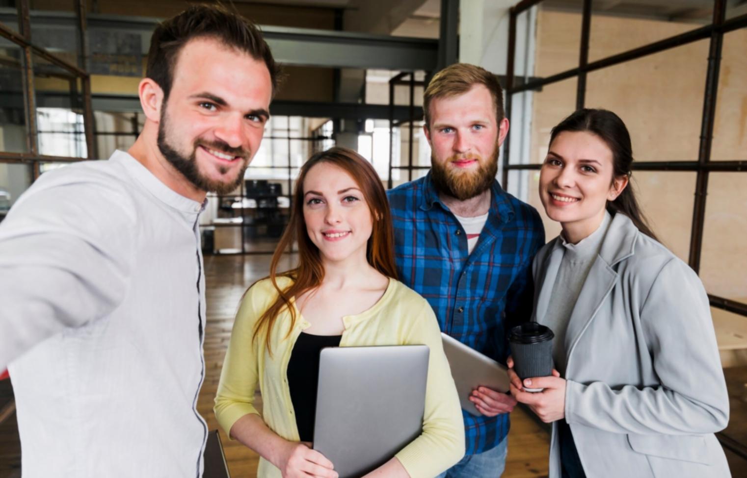 Modern franchise education classroom with financial planning materials and collaborative learning environment